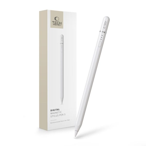 TECH-PROTECT DIGITAL MAGNETIC STYLUS PEN 3 IPAD WHITE